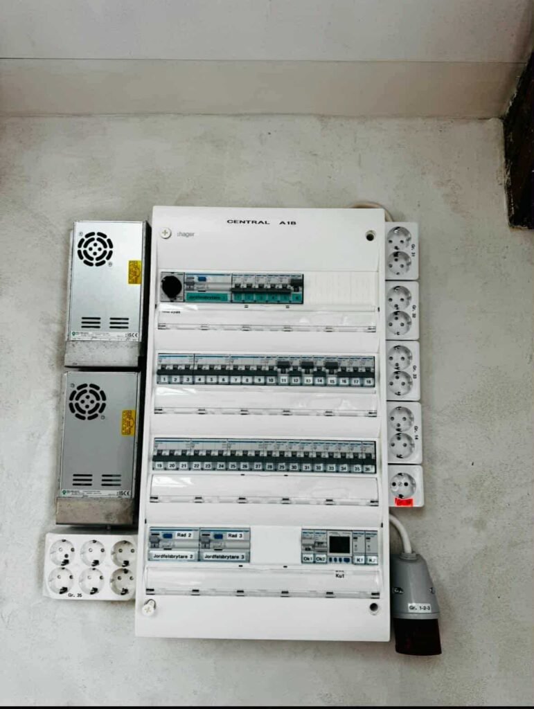 Installation av elcentral och säkringar i Höganäs